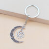 oly-85abcd3f317c39ab603cdffe34bc28e6 Wholesale Five-Pointed Star Sun and Moon Pendant Retro Moon Combination Keychain Pendant