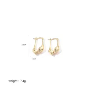 Gold / Double Water Drop Earrings