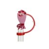 Wholesale Valentine's Day Love Series Reusable Soft Rubber Dust Plug DIY Drink Dust Plug Straw Cap