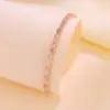 Wholesale Geometric Electroplated Copper Bangle For Women With Water Plating And Zircon Inlay