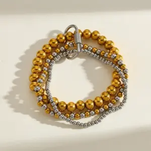 Gold+Middle+Steel-Striped Oval Steel Color Buckle