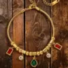 Wholesale Square Waterproof Couple Bracelets 304 Stainless Steel 18K Gold Plated Zircon Inlay Snake Chain