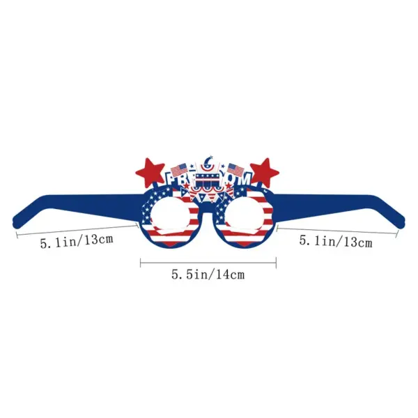 Wholesale Paper Party Glasses For Photography American National Day Decoration Customizable Holiday Party Accessories