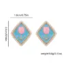 Wholesale Heart Shape Enamel Stud Earrings For Women In Copper Alloy Featuring Copper Posts