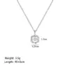 Wholesale Heart Shape Inlay Pendant Necklace For Women With 18K Gold Plated Copper And Rhinestones On Cable Chain