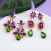oly-86302710aad639dc48d4da6499c2cd2a Wholesale carnival earrings classic three-color diamond earrings in style fashion personality