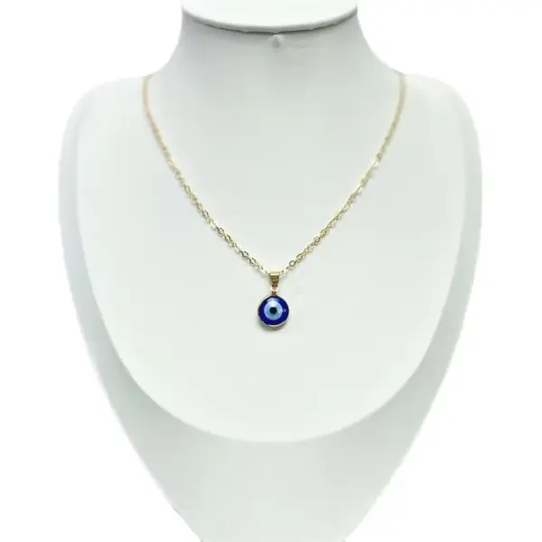 Wholesale Fashion Devil's Eye Titanium Steel Enamel Pendant Necklace 1 Piece