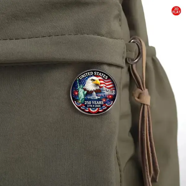 Wholesale United States Flag Brooch Pin In Alloy With Enamel Craft, Perfect For Independence Day