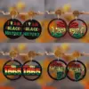 Wholesale Retro Round Multicolor Acrylic Stud Earrings With 304 Stainless Steel Posts For Women