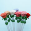 oly-8650013d167ed337483a819ffb7b18c4 Wholesale Stereo Silicone 10mm Straw Cap Cross Border Cute Rose Straw Dust-proof Recyclable Straw Cap