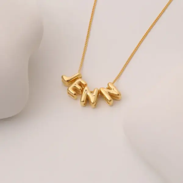 Wholesale Jewelry Simple Style Letter Copper Plating