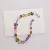 Wholesale Electroplated alloy candy teardrop bracelet, fresh candy green bangle