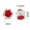 oly-8676042defc0af5c98f9b4e5c1e1ee1f Wholesale Heavy industry rhinestone five-petal flower diy beads double-sided hollow flower alloy beaded mobile phone chain necklace accessories