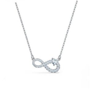 8 figure white gold necklace