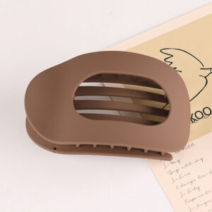 Oval hairpin-frosted dark coffee / Ps+silica gel