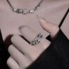 Wholesale Awesome Accessible Luxury Snake Ring Women's Niche Design Couple Ring Sense of Design Personalized Index Finger Ring Men's Trendy