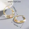 Wholesale Three-dimensional Flowers Earrings For Women In Copper With KC Golden Water Plating And 0.03µm Thickness