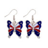 Wholesale Alloy independent sun earrings with wings, butterflies, rhinestone-encrusted boots, and dripping oil pendant earrings