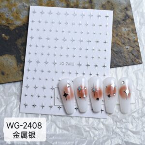 Silver small star (wg-2408)