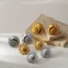 Wholesale 1 Pair Elegant Classic Style Geometric Sun 304 Stainless Steel Ear Studs
