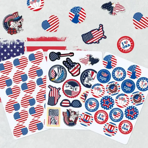 Wholesale Creative Stickers Party Gift Bag Adhesive Stickers Decorative Paper Products