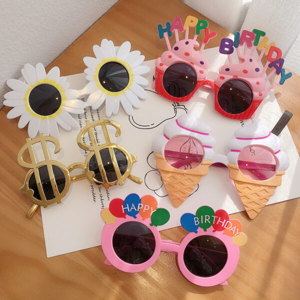 Wholesale Shake Tone with Internet Red Birthday Glasses Party Party Glasses Sunglasses Funny Glasses