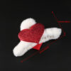 oly-873bd96f6740ef7ef824c24279664bd1 Wholesale 1 Set Valentine's Day gift charming love plush hair clip cute female gripper shark hairpin headdress shredded hair side clip