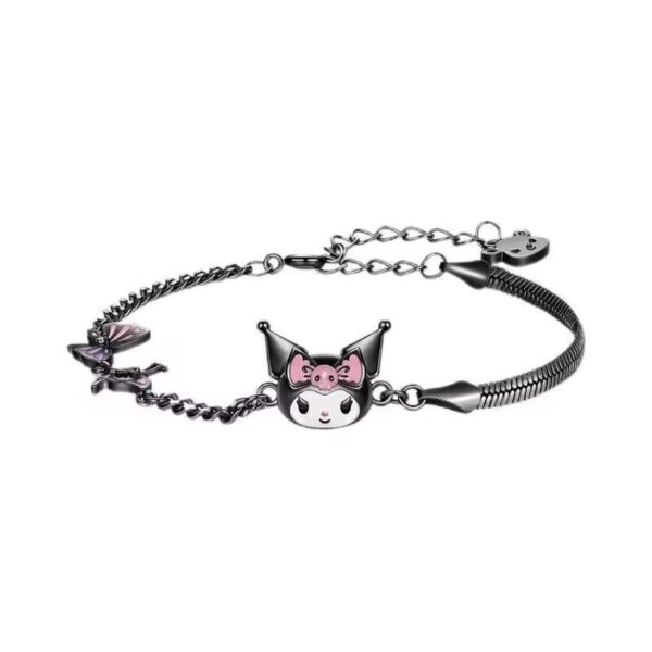 oly-873ef5dd40eecdccd1d43a67e199f28a Wholesale SLO Butterfly Bracelet Ig Niche Design Sweet Cool Spice Girl Bracelet Birthday Gift for Women OLY Exclusive