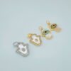 Wholesale Gold-plated copper micro-inlaid mother-of-pearl pendant necklace choker