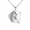 oly-8747e7a80b191340a2ee3852236b05a0 Wholesale Creative High-End Light Luxury Love Letter Can Be Flip-Top with Magnetic Envelope Necklace Can Be Engraved Valentine's Day Gift