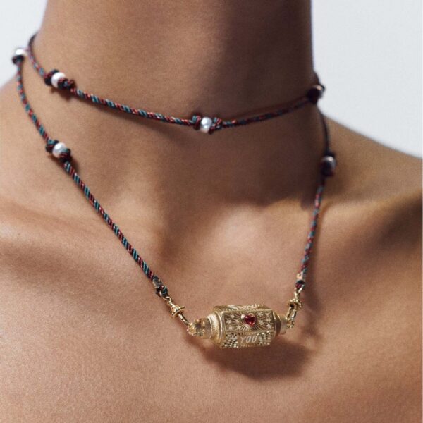 Wholesale Valentine's Day Color Tarot Necklace Niche Design Star Eye Pendant Gold Plated Color Preservation
