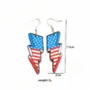 oly-878acb6a4ee20edb37a6c07cc8900861 Wholesale 1 Pair Cute Sweet Printing American Flag Lightning Arylic Metal Drop Earrings