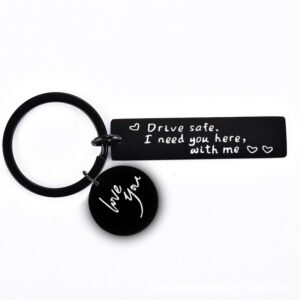 Black + keychain