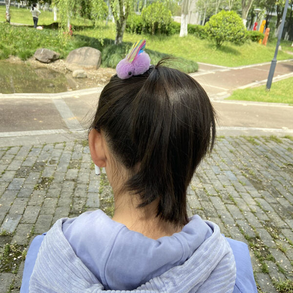 Wholesale Princess headdress spring and summer cartoon cute three-dimensional yarn ball bunny hairpin top clip children's hairpin small