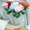 Wholesale Valentine's Day rose straw plug straw dust plug 10mm flower straw dust cap