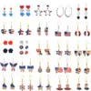 Wholesale 1 Pair Retro Constellation Fruit Heart Shape Patchwork Arylic Drop Earrings