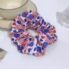 Wholesale Independence Day Hair Ring American Flag Large Intestine Hair Ring Simple Elegant Hair Rope Headwear Headwear Hot Sale