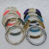 Wholesale Fashion Creative Tube Beads Elastic Bracelet Acrylic Double Color Curved Tube Round Tube Bracelet