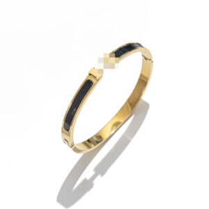 6mm black / Made of stainless steel + real gold plating in the furnace