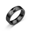 Wholesale  Titanium Steel Couple Rings I Love You Hand-In-Hand Men and Women Ring Hand Jewelry