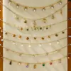 Wholesale Women's Style - Vacation Style / 18K Gold Stainless Steel + Rhinestone / Versatile Colored Diamond Pendant Necklace 40+5CM