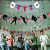 Wholesale Holiday Party Decoration Banners Horizontal Flags Celebration Bunting Flags
