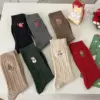 Wholesale Women's Mid-Calf Christmas Socks Cotton Sweat Absorbent Autumn Winter Knitted Patterned Snowman Embroidery Fashionable Chunky Socks