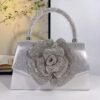 oly-88b2b5ff8fe002f797df4090caca7158 Wholesale personality portable diamond bag diamond rose super fire banquet bag slung factory direct supply French