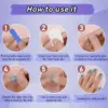 Wholesale Sweet Independence Day Stripe Resin Press-On Nails, Resin Nail Art Accessories For Stylish Nail Decoration