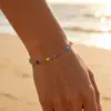 Wholesale Geometric Waterproof Non Tarnish Bracelets For Women, Handmade Chain In 304 Stainless Steel With 18K Real Gold Plated And Zircon Inlay