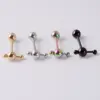 Wholesale 1 Piece Tongue Rings Simple Style Geometric 304 Stainless Steel Plating 18K Gold Plated