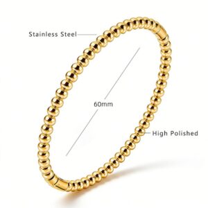 Round bead gold egg-shaped bracelet