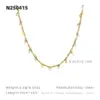 Wholesale French Style Line Wrapped Colorful Zircon Necklace For Women, Collarbone Chain, 304 Stainless Steel Gold-Plated Heart-Shaped Mixed Color Snake Chain