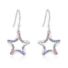 Wholesale Fashionable Simplistic Alloy Star Ear Hooks Geometric Pattern Independent Day Gifts For Girls Women Elegant Jewelry Earrings